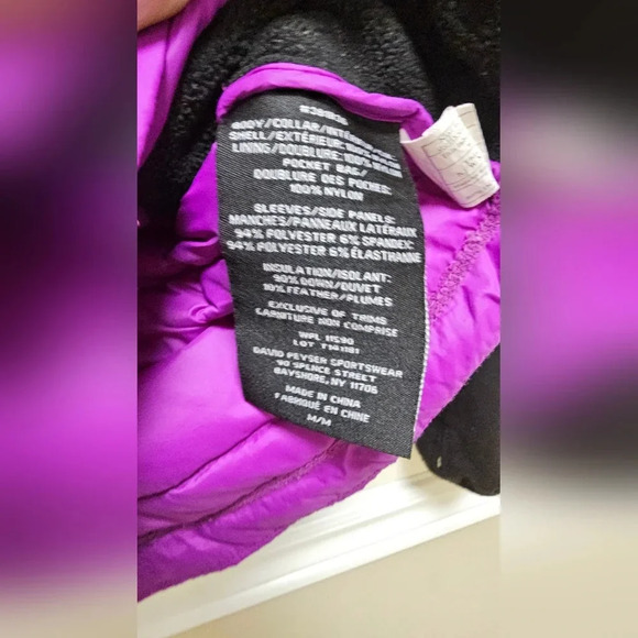 32 Degrees  Light Down Jacket Purple Grey size M - Picture 5 of 5